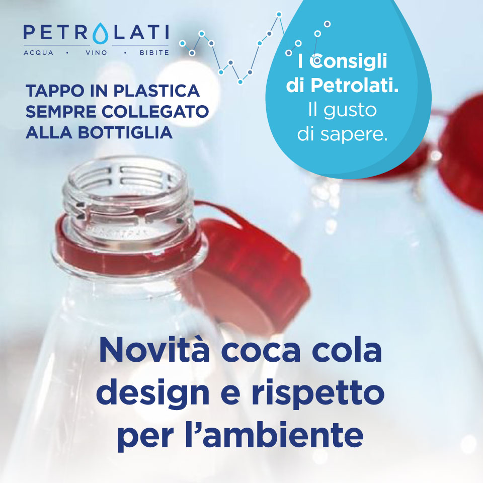 PETROLATI tethered caps tappi agganciati alla bottiglia